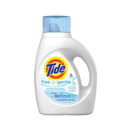 Tide Laundry Detergent, 46 oz Bottle, Liquid, Unscented, 6 PK 41823